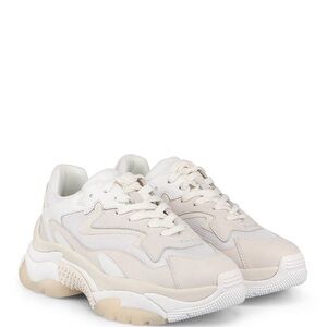 Ash Addict Beige and White Sneakers